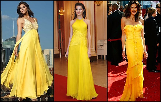 Modelos de vestidos amarelos para madrinhas.